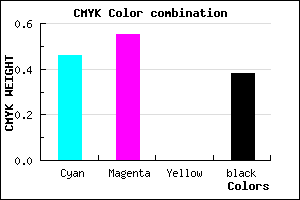 #54479D color CMYK mixer