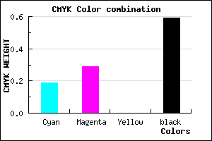 #544A68 color CMYK mixer