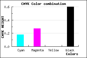 #544B67 color CMYK mixer