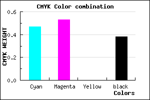 #544B9F color CMYK mixer