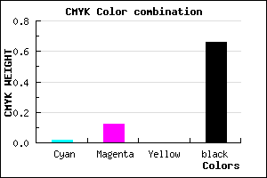 #544C56 color CMYK mixer