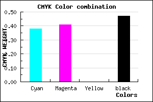 #544F87 color CMYK mixer