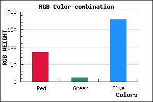 rgb background color #550CB2 mixer
