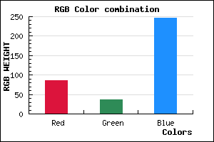 rgb background color #5524F6 mixer