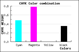 #5525A5 color CMYK mixer