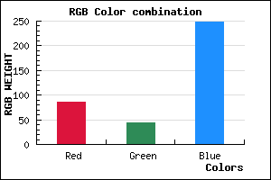 rgb background color #552BF8 mixer