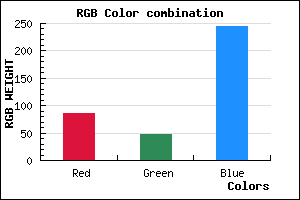 rgb background color #552FF5 mixer