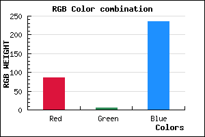 rgb background color #5505EC mixer