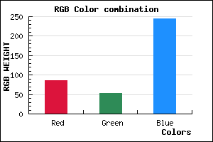 rgb background color #5535F5 mixer