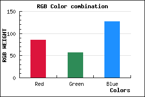 rgb background color #55397F mixer