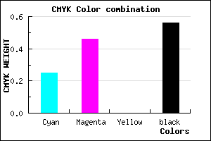 #553D71 color CMYK mixer