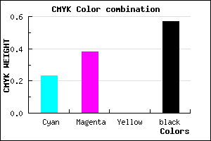 #55446E color CMYK mixer