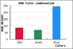 rgb background color #5545F5 mixer