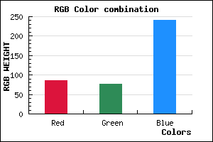 rgb background color #554CF0 mixer
