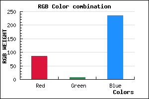 rgb background color #5508EC mixer
