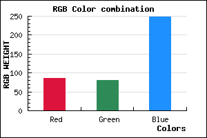 rgb background color #5551F9 mixer