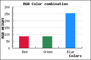 rgb background color #5555FF mixer