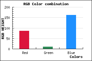 rgb background color #560AA2 mixer