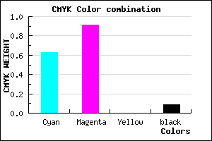 #5614E9 color CMYK mixer