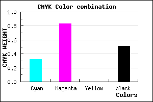 #56167E color CMYK mixer