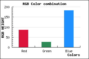 rgb background color #561AB6 mixer