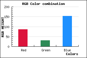 rgb background color #561F99 mixer