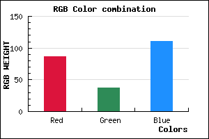 rgb background color #56256F mixer