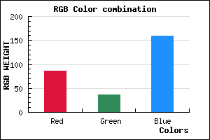 rgb background color #56259F mixer