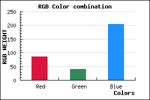 rgb background color #5628CC mixer