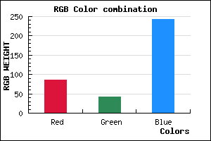 rgb background color #562AF3 mixer