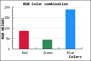 rgb background color #562CBC mixer