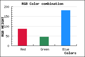rgb background color #562DB5 mixer