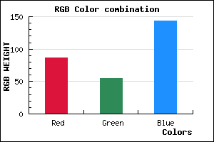 rgb background color #56378F mixer