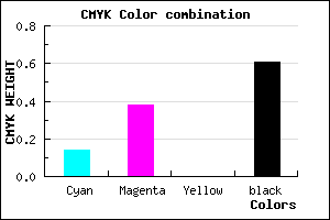 #563E64 color CMYK mixer