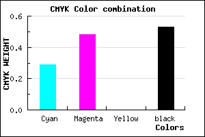 #563F79 color CMYK mixer