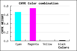 #5640FC color CMYK mixer