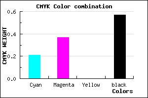 #56456D color CMYK mixer