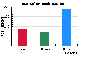 rgb background color #5645BB mixer