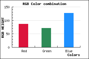 rgb background color #56477F mixer