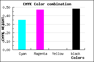 #564785 color CMYK mixer