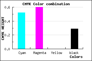 #5648B4 color CMYK mixer