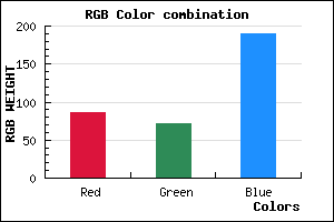 rgb background color #5648BE mixer