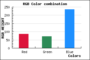 rgb background color #5648EC mixer