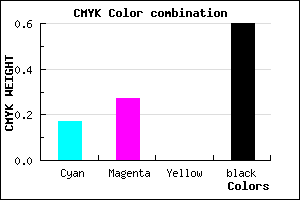 #564B67 color CMYK mixer