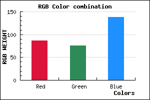 rgb background color #564C8A mixer