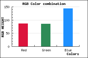 rgb background color #56558F mixer