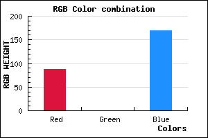 rgb background color #5700AA mixer