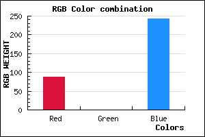 rgb background color #5700F2 mixer