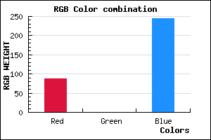 rgb background color #5700F5 mixer