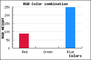 rgb background color #5700F8 mixer